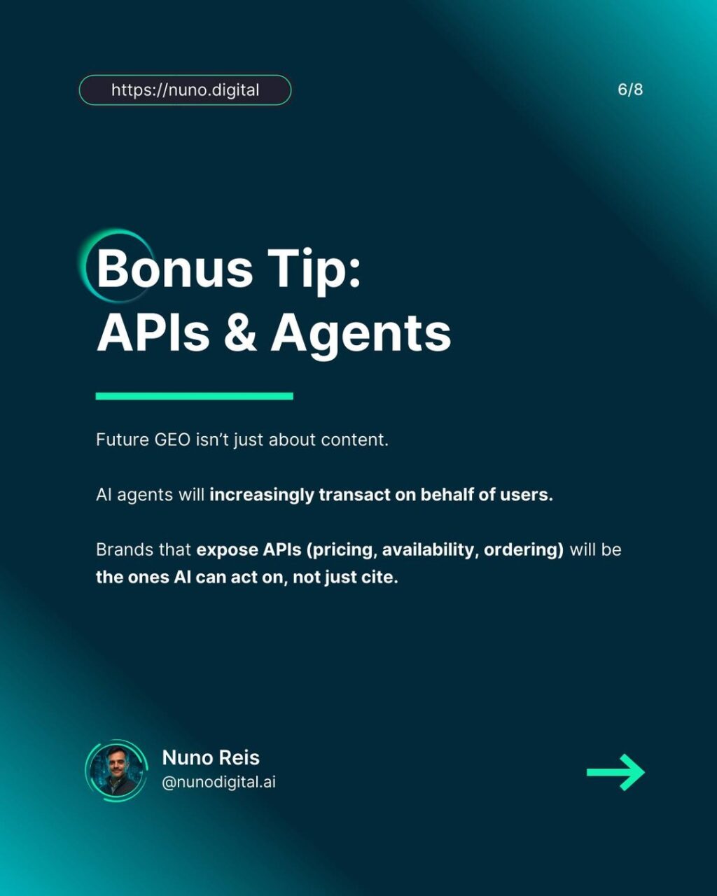 Instagram post from nunodigital.ai. This post is in position 5.