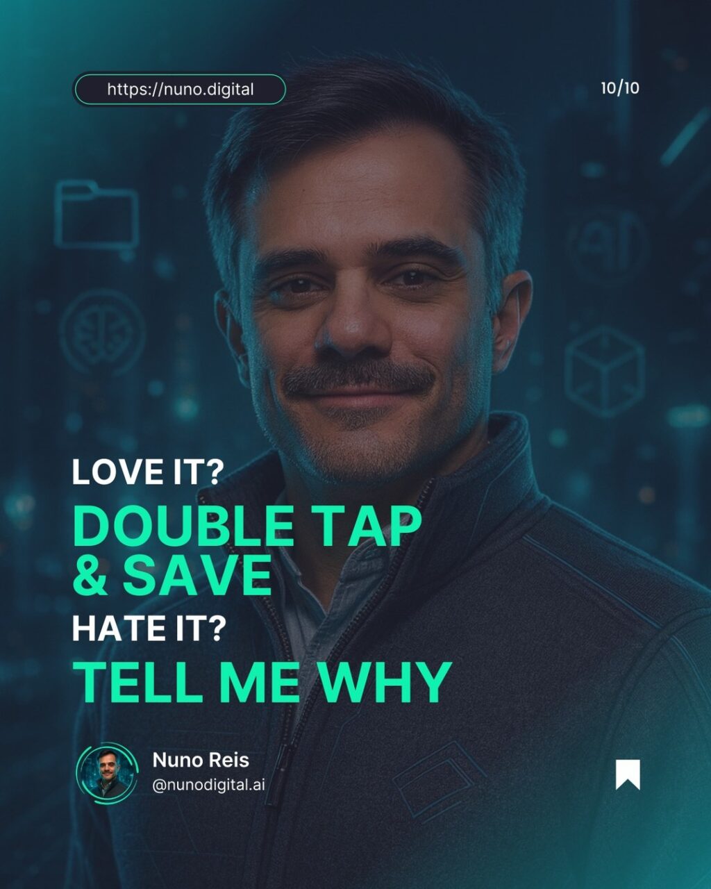 Instagram post from nunodigital.ai. This post is in position 9.