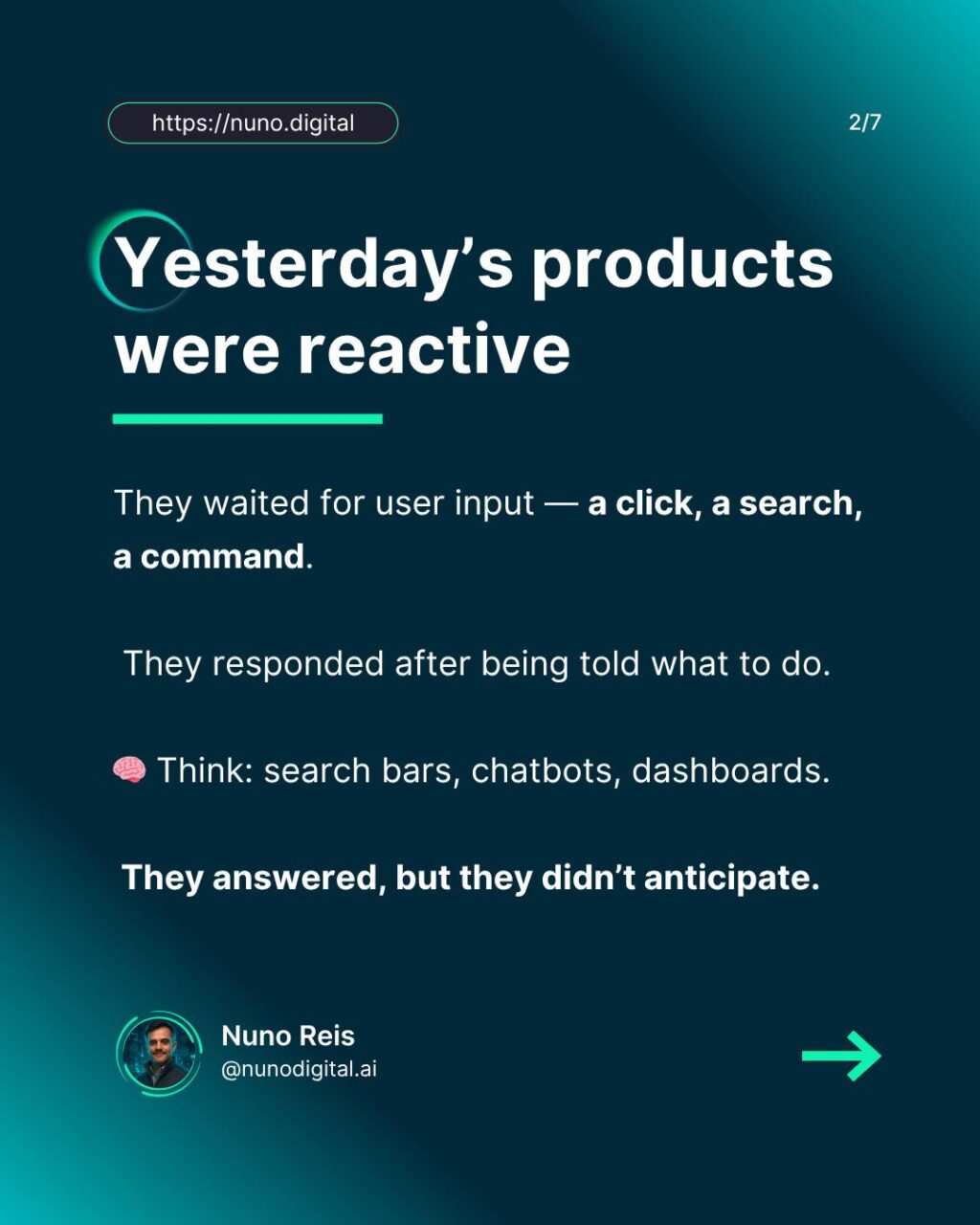 Instagram post from nunodigital.ai. This post is in position 1.
