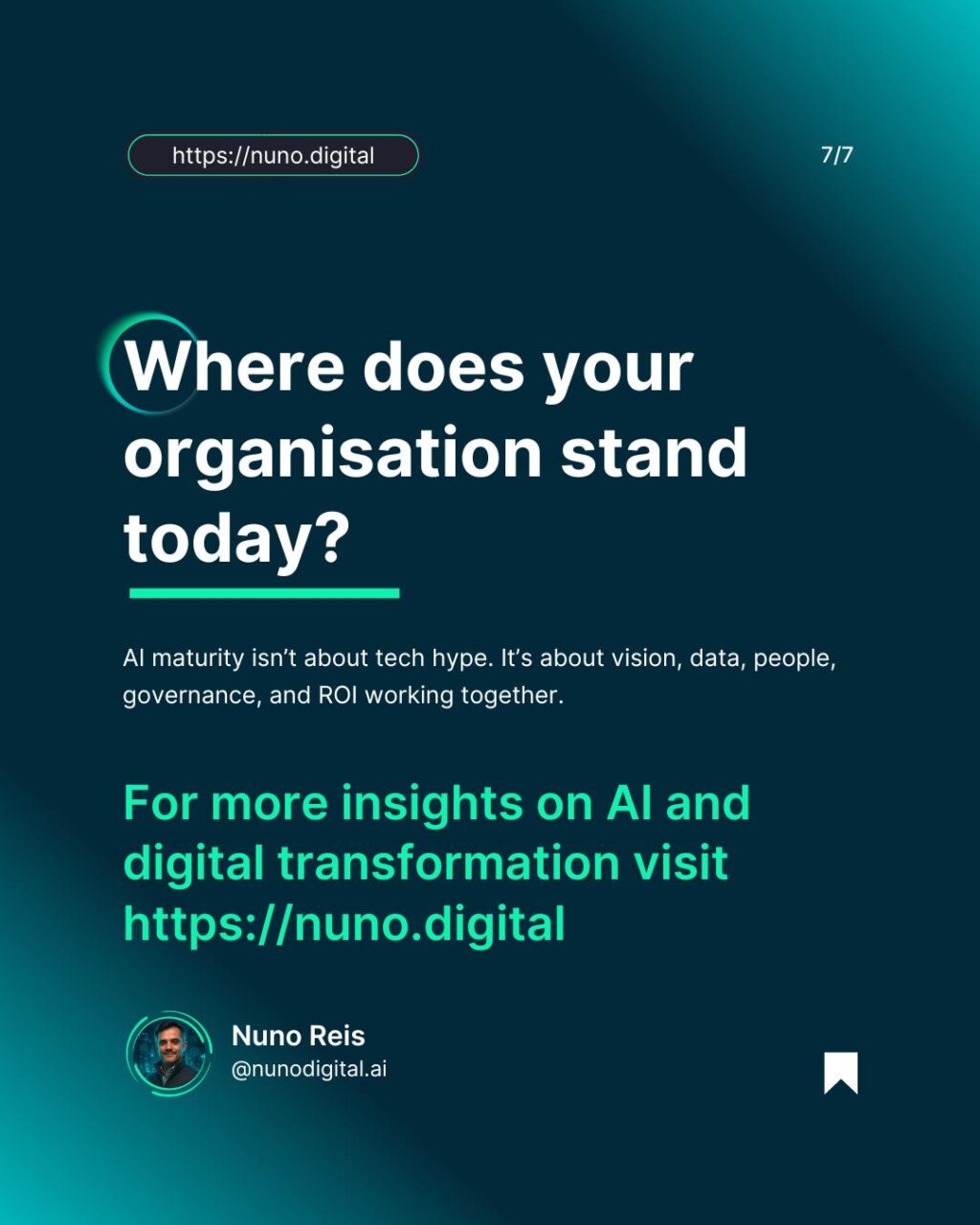 Instagram post from nunodigital.ai. This post is in position 6.